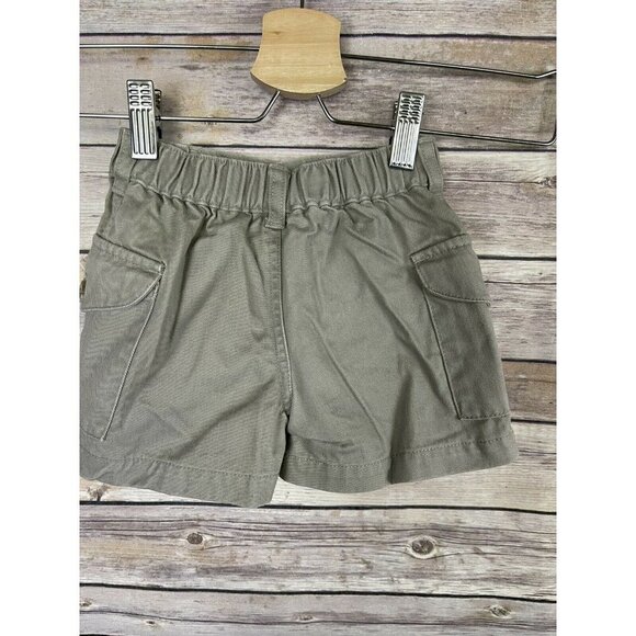 LL Bean 6/12 Months Khaki Cargo Shorts Elastic - Picture 7 of 10